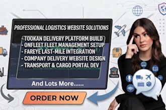 build tookan onfleet fareye company delivery trasport cargo logistics website