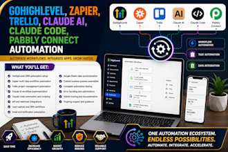 gohighlevel, zapier, trello, claude ai, claude code, pabbly connect automation
