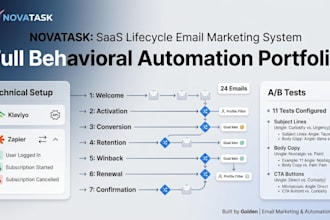 build your complete saas lifecycle email automation system in klaviyo