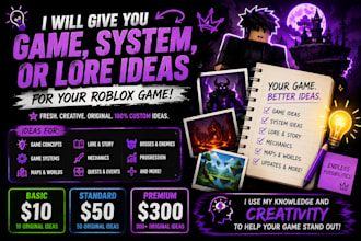 create original roblox game ideas