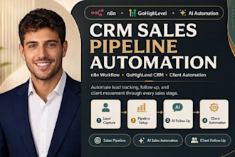 do n8n gohighlevel CRM sales pipeline and client automation ai sales automation