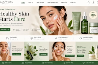 design shopify skincare store shopify skincare website shopify skincare store