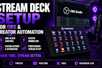 setup stream deck for obs and creator automation