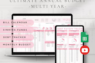 design daily planners budget planner habit tracker balance income expense vba