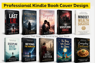 design a stunning kindle book cover for amazon KDP authors
