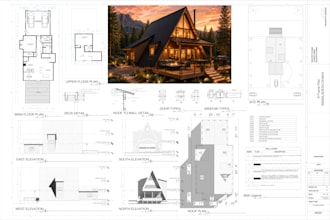 create city permit drawings, 2d floor plans, and blueprints