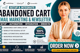 setup abandoned cart emails newsletter and wordpress email marketing integration