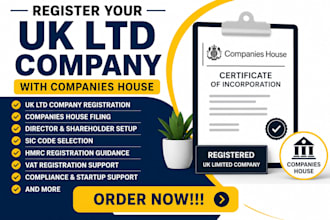 register your UK ltd company with companies house and hmrc