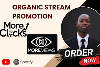 organic stream click farming for youtube spotify to boost view