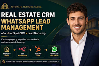 do n8n real estate CRM whatsapp lead management hubspot CRM lead nurturing