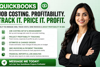 do quickbooks job costing project profitability tracking estimates qbo invoice