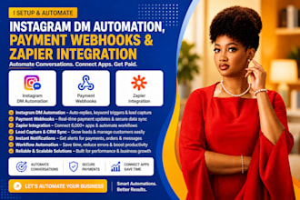 setup instagram dm automation,payment webhooks,zapier integration
