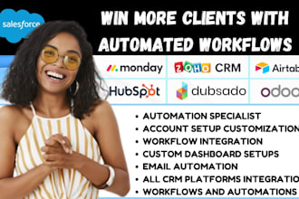 setup and migrate zoho crm dubsado monday CRM zoho CRM odoo CRM hubspot airtable