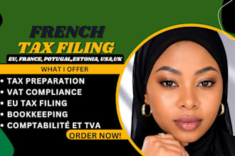 do french tax accounting, bookkeeping, vat filing and tax services