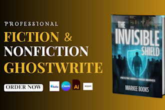 ghostwrite nonfiction, fiction book, ebook writer as a ghostwriter, novel