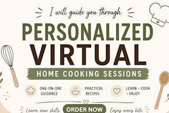 l guide you through personalized virtual home cooking sessions