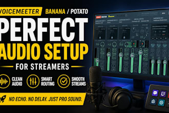 setup voicemeeter banana or potato for dual PC streami