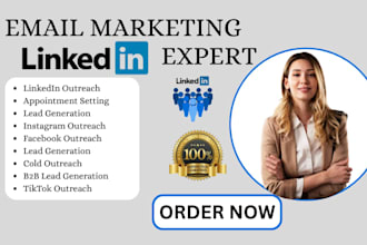do linkedin outreach instagram facebook tiktok outreach appointment booking
