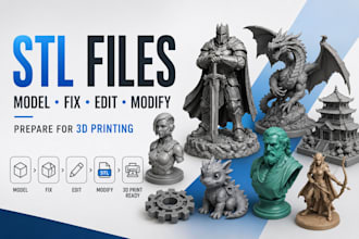 repair stl file, fix mesh, modify or edit stl to 3mf for 3d printing bambu