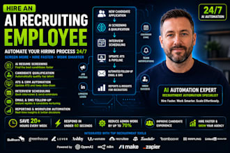 build ai recruiting employee with bullhorn, openai, n8n, make com ats