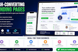 build a fast responsive landing page with astro or nextjs