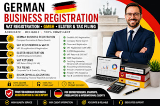 do german business registration, vat registration, gmbh, elster and tax filling