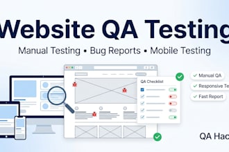 manually test your website and provide a bug report