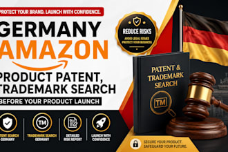 do germany amazon product patent, trademark search before your product launch