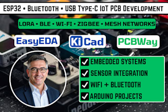 design iot bluetooth usb type c battery solar charger sensor andpower supply pcb