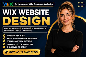 wix website design wix business website ecommerce, landing page wix developer