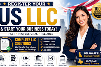 register us llc form your company get ein s corp election business registration