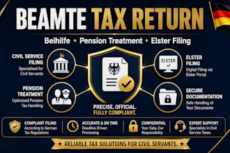 file your german civil servant beamte tax return with pension treatment review
