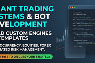 develop an institutional crypto quant trading bot