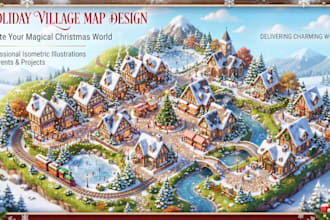 design  destination map, holiday village, luxury resort map, hotels map