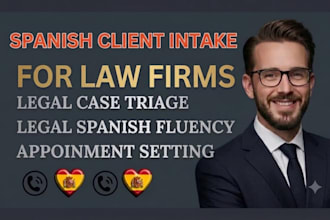 spanish client intake and appointment setting for law firms