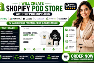 create shopify pod with printify, tapstitch, printful, teelaunch, customcat