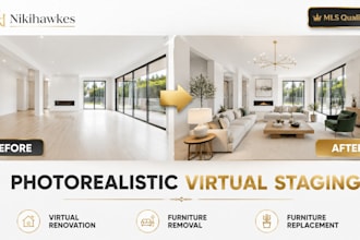 do photorealistic virtual staging and virtual renovation