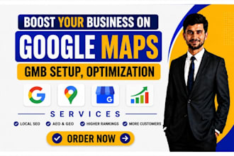 setup gmb, listing, post, boost ranking of google my business profile