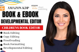 edit childrens books, proofread, developmental edit, and format for amazon KDP