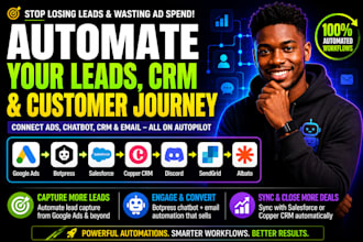 google ads botpress doodle salesforce copper CRM discord sendgrid albato