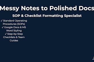 format your messy notes into clean google docs and checklists