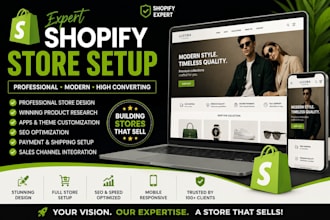 setup shopify store design