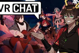 create VR chat avatars with clothes and accessories