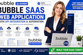 develop bubble saas web application with API integration and automation
