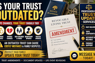 update and amend your trust after marriage divorce or life changes