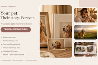 create a heartfelt digital memorial collection for your beloved pet