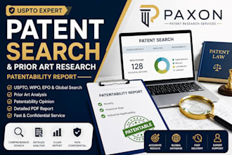 conduct professional uspto patent search deep prior art patentability research