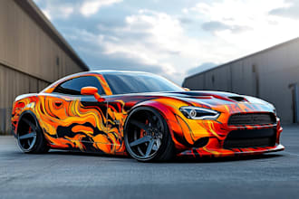creative wrap for your van, car, bus, truck etc