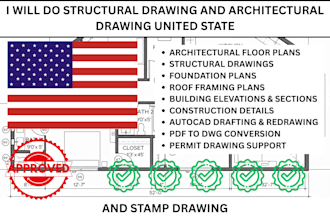 do structural drawing and architectural drawing united state