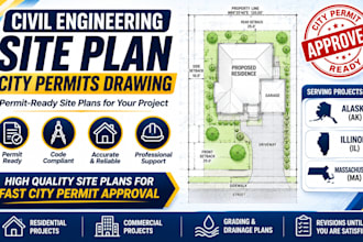civil engineering site plan city permits drawing alaska, illinois, massachusetts